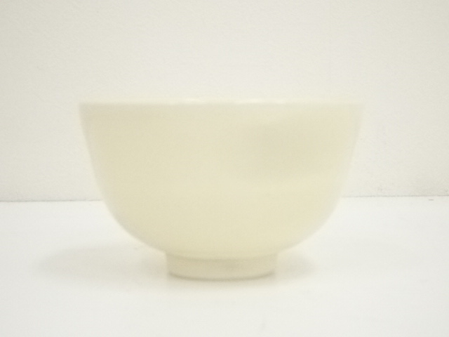 京焼　押小路窯　庄左エ門造　色絵八ツ橋　菖蒲文　茶碗　共布共箱　C　R6547 道具 ] - 道具 京焼 押小路窯 庄左エ門造 色絵傘松文茶碗（共箱